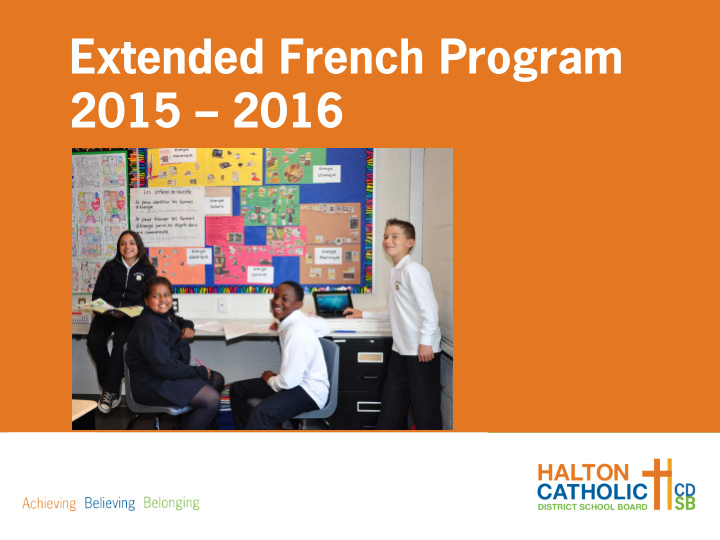 extended french program 2015 2016 lord as we prepare to