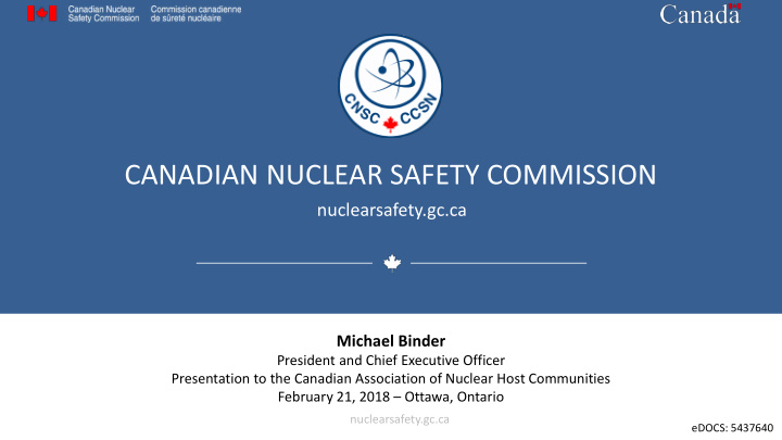 canadian nuclear safety commission