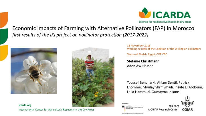 economic impacts of farming with alternative pollinators