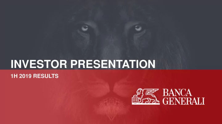 investor presentation