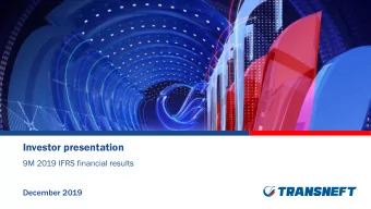 Investor presentation  9M 2019 IFRS financial results  December 2019  CAUTIONARY STATEMENT  2  The