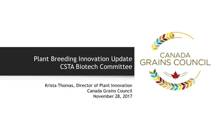 csta biotech committee