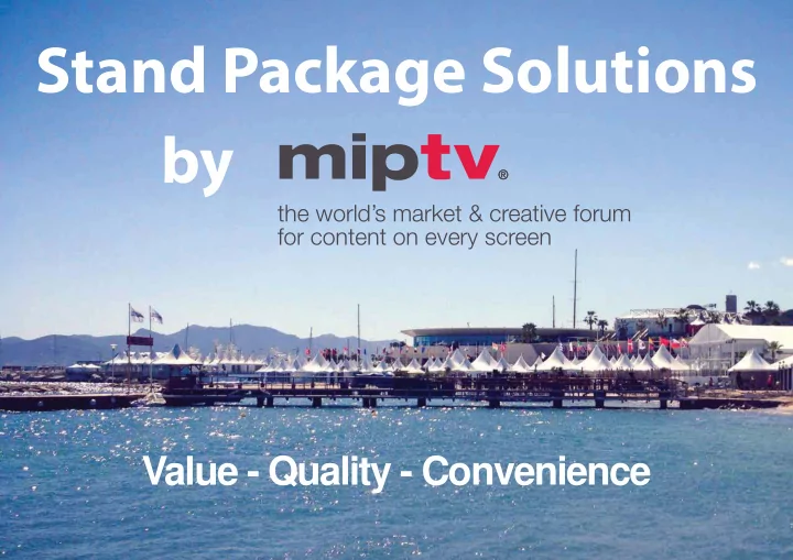 stand package solutions by