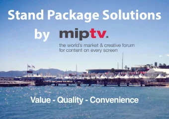 Stand Package Solutions  by  the worlds market &amp; creative forum  for content on every screen