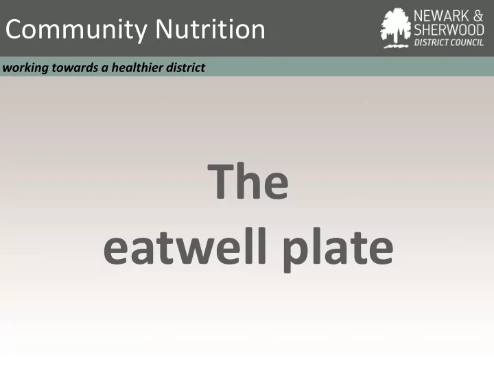 the eatwell plate