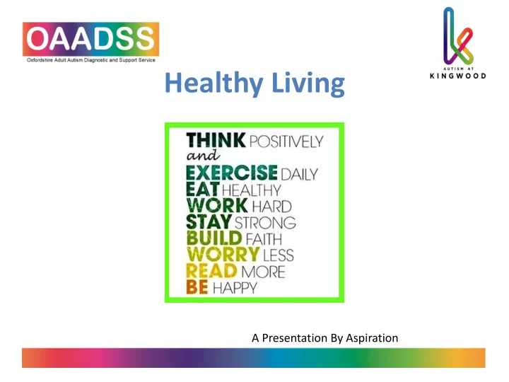 healthy living