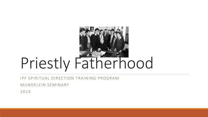 priestly fatherhood