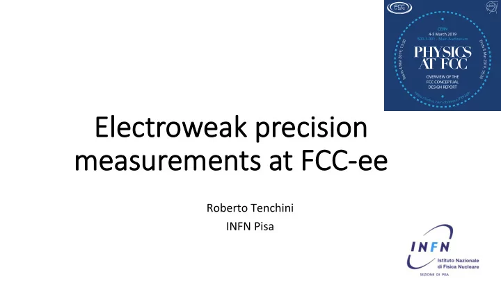 electr elec troweak eak pr precisio ision me measureme
