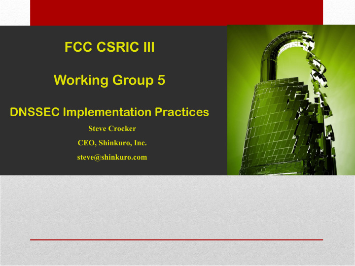 fcc csric iii working group 5