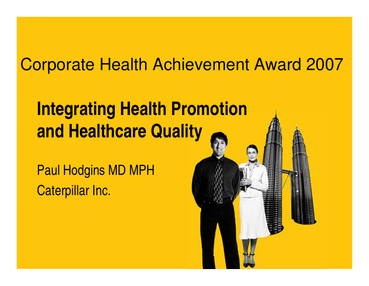 integrating health promotion and healthcare quality