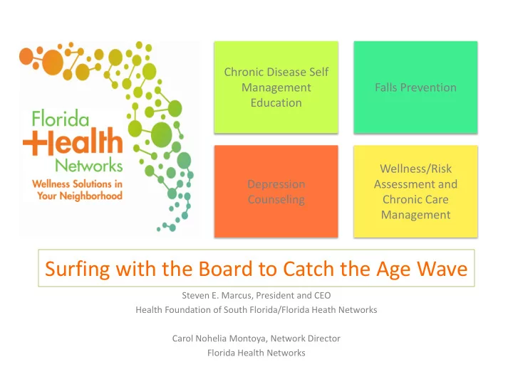 surfing with the board to catch the age wave