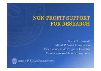 NON  NON-  -PROFIT SUPPORT  PROFIT SUPPORT  NON  NON  -  -  PROFIT SUPPORT  PROFIT SUPPORT  FOR