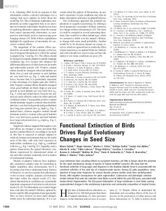 H  igh rates of human-driven extinctions, es- tems ( 2 , 3 ). Despite efforts to understand the
