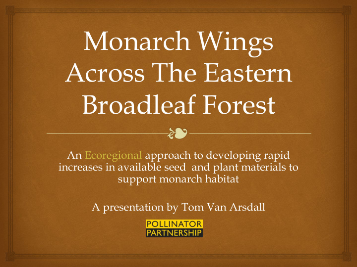 monarch wings across the eastern broadleaf forest