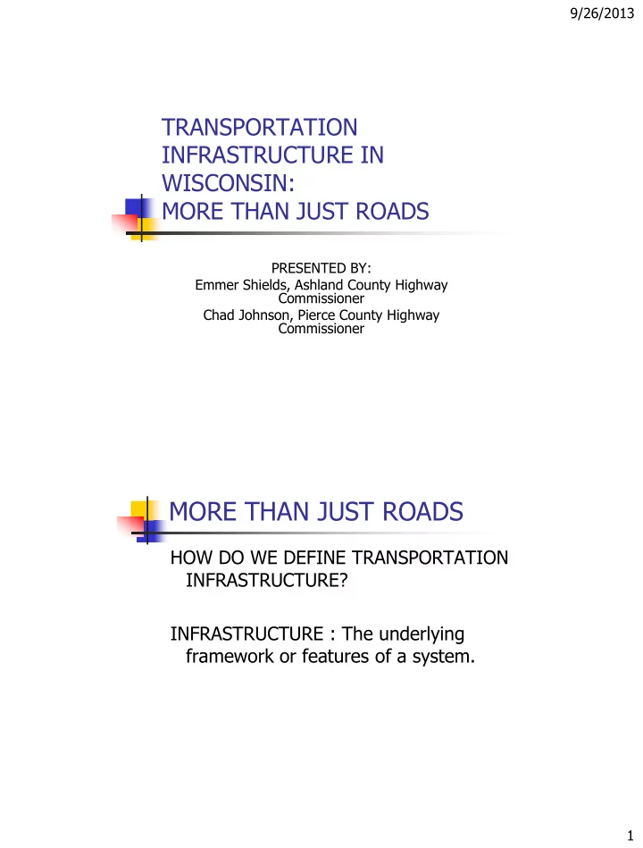 more than just roads