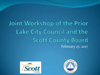 February 27, 2017  Agenda  Introductions (15 Minutes)  1.  Background of CH 21 Corridor (CH 82