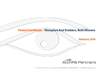 Fintech Certificate  Fintech Certificate  Fintech Certificate  2  Investment Case    The AtonR