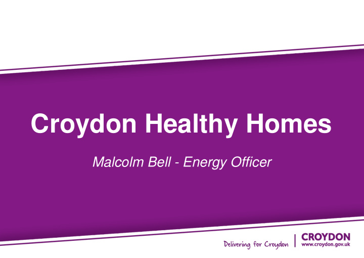 croydon healthy homes