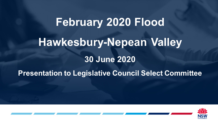 february 2020 flood hawkesbury nepean valley