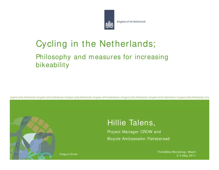 cycling in the netherlands