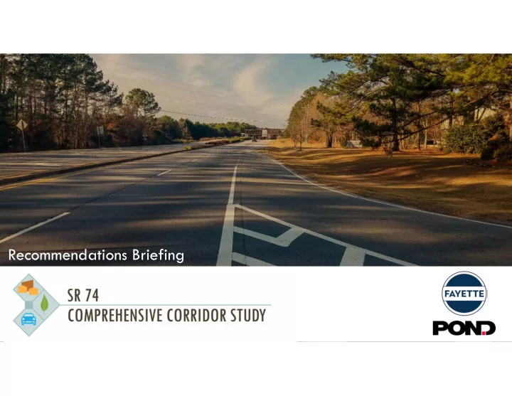 recommendations briefing study purpose