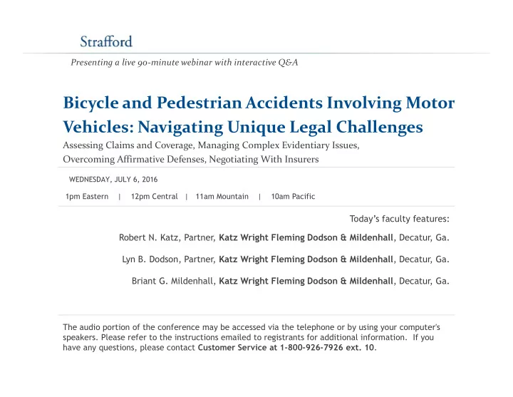 bicycle and pedestrian accidents involving motor vehicles