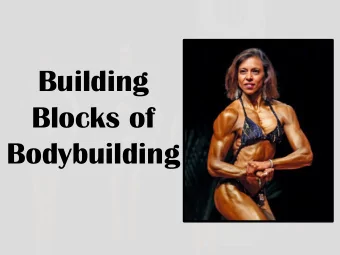 Blocks of  Bodybuilding  Nutritional aspects of Bodybuilding.  Metabolic utilisation of