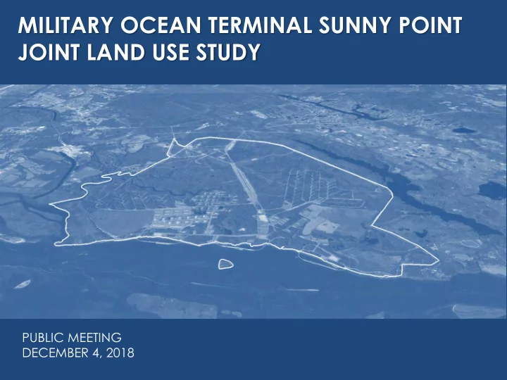 military ocean terminal sunny point