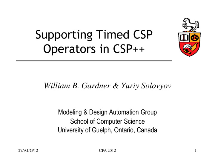 operators in csp