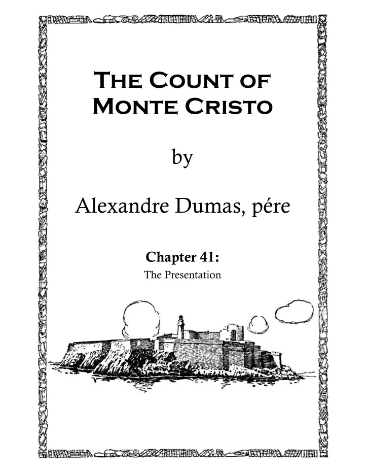 the count of monte cristo