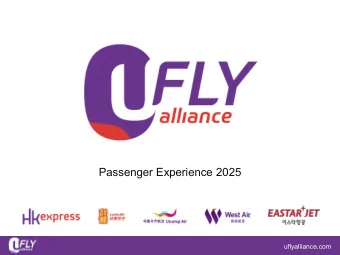 Passenger Experience 2025  uflyalliance.com  What will the airline landscape in  Asia look like