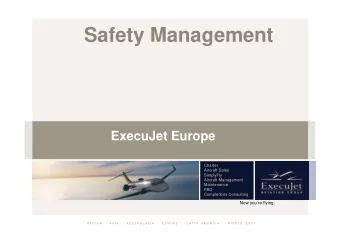 Safety Management  ExecuJet Europe  Charter  Aircraft Sales  SimplyFly  Aircraft Management