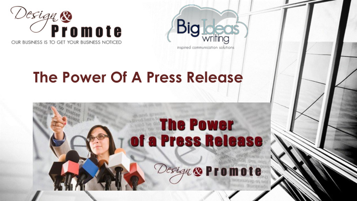 the power of a press release top ten reasons to create a