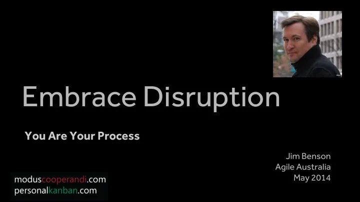 embrace disruption