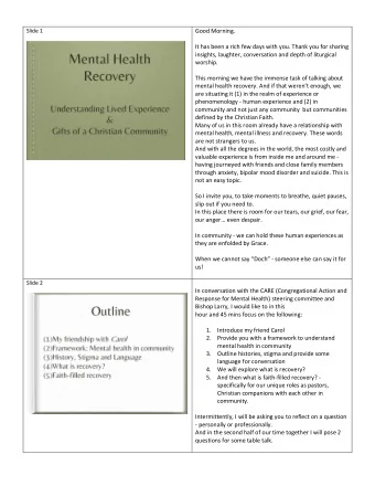 Good Morning.  It has been a rich few days with you. Thank you for sharing  insights, laughter,