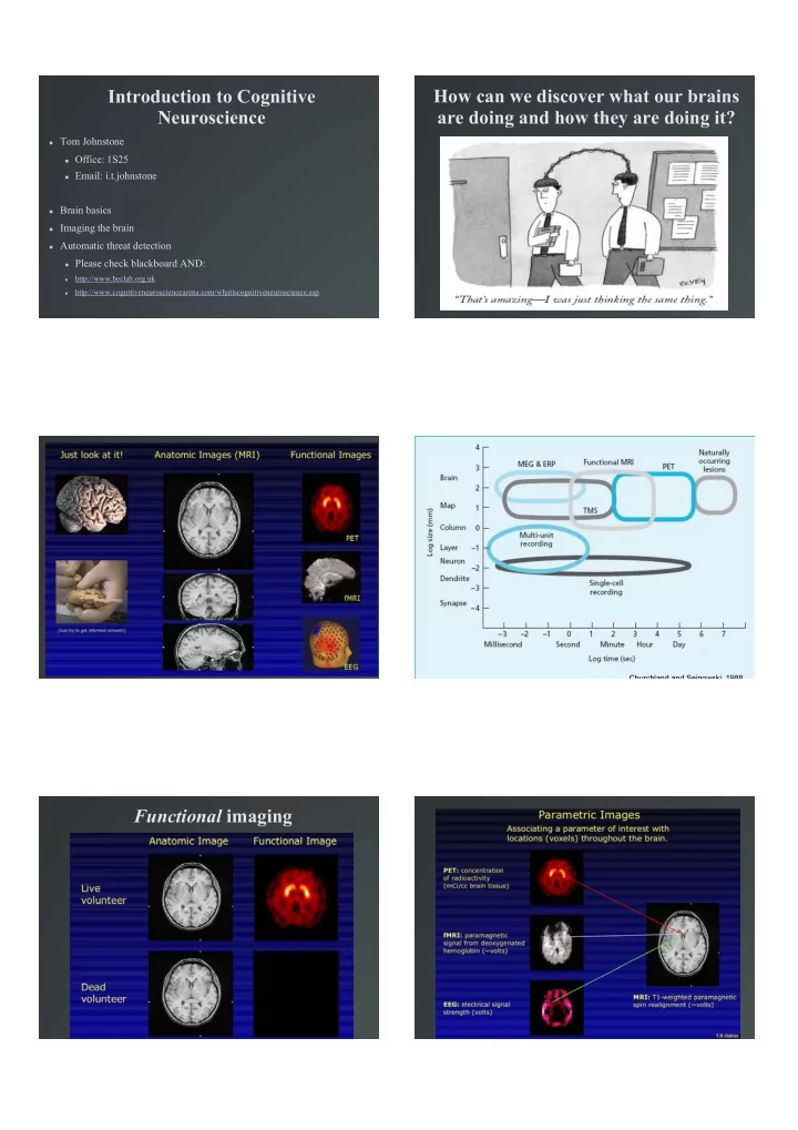 introduction to cognitive how can we discover what our