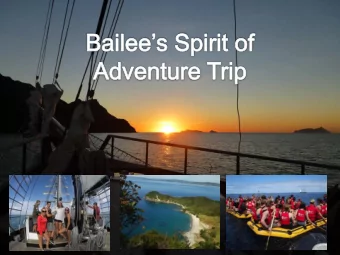 Background  Over 2 years ago I applied for a scholarship through Rotary to go  on the Spirit of