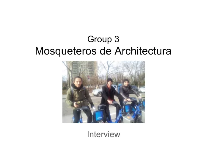 mosqueteros de architectura