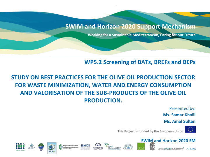 swim and horizon 2020 support mechanism