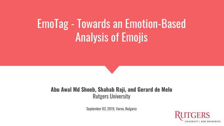 emotag towards an emotion based analysis of emojis