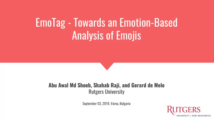 emotag towards an emotion based analysis of emojis