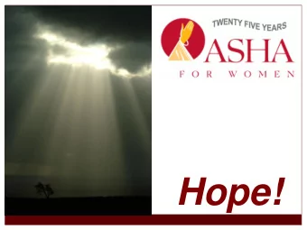 Hope!  M e n t a l  a n d  P h y s i c a l  H e a l t h  P a n e l  3  O c t o b e r  2 0 1 4