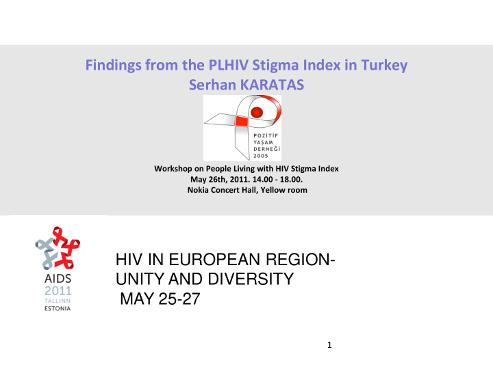 findings from the plhiv stigma index in turkey