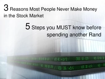 Thank you for arriving early! The talk will begin shortly.  Thank you for arriving early! The talk