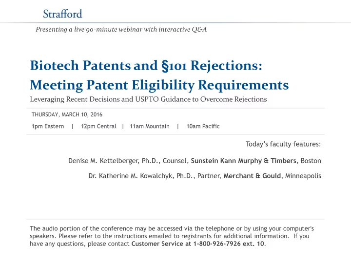 meeting patent eligibility requirements