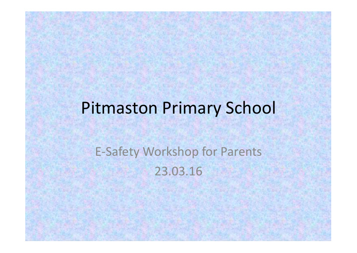 pitmaston primary school