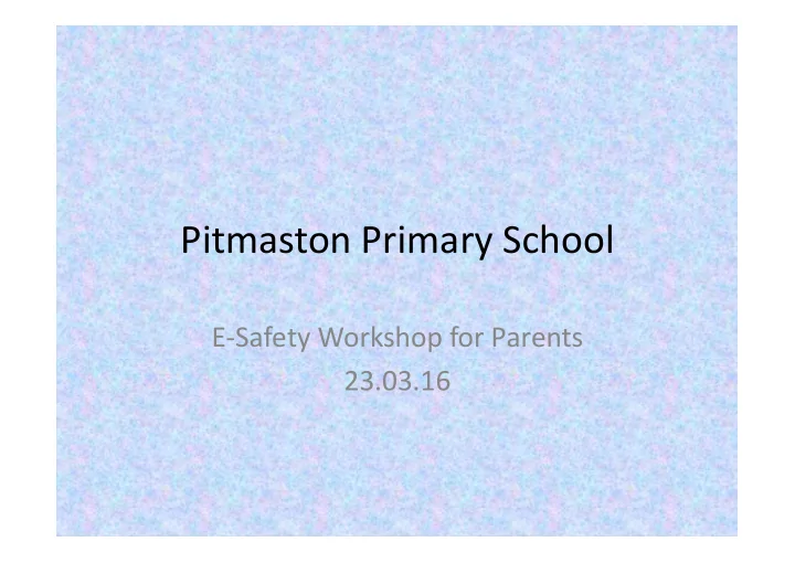 pitmaston primary school