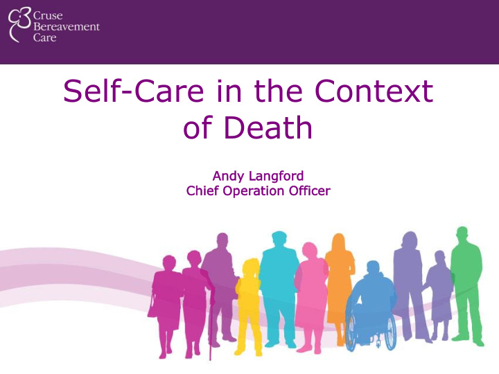 self care in the context of death