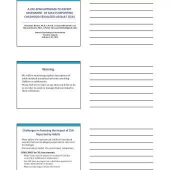 Warning    We  will  be  mentioning  explicit  descriptions  of