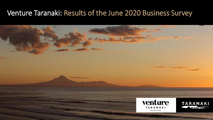 ventu ture taranaki results of f th the june 2020